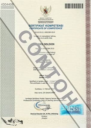 Penerbitan Sertifikat Kompetensi